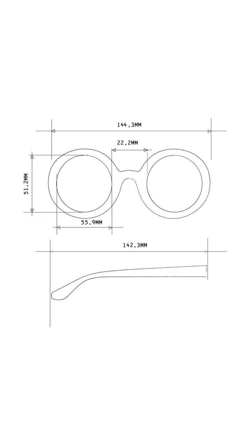 Okkia Eyewear - Round Blue