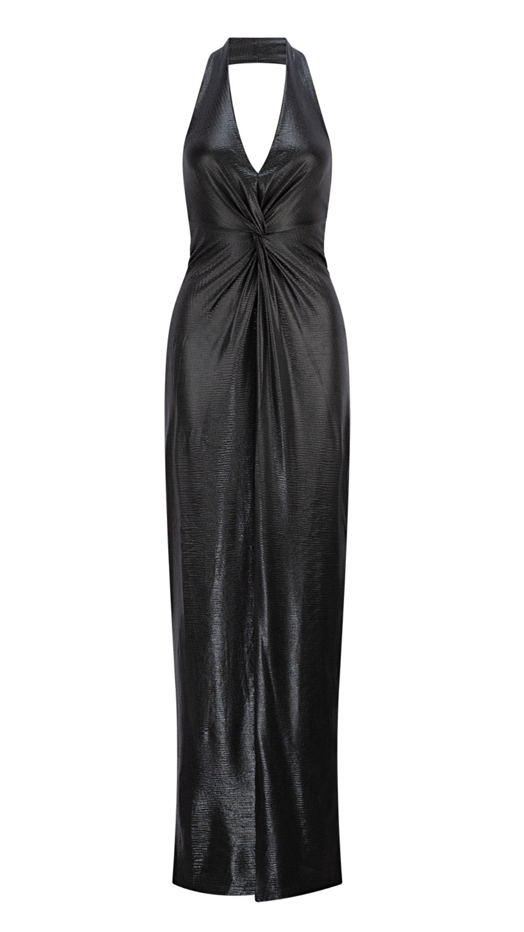 Bardot Chic Metallic Dress - Black