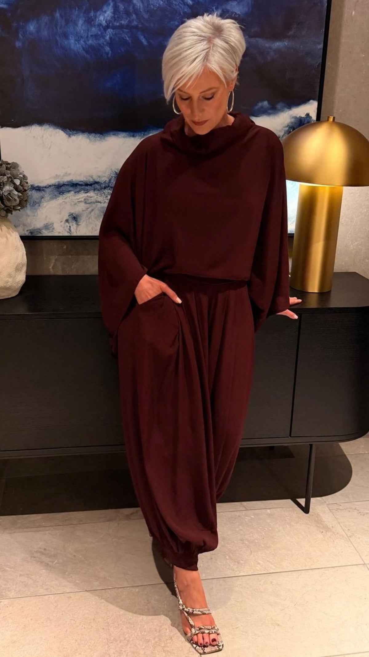 Aviv Blouse - Merlot