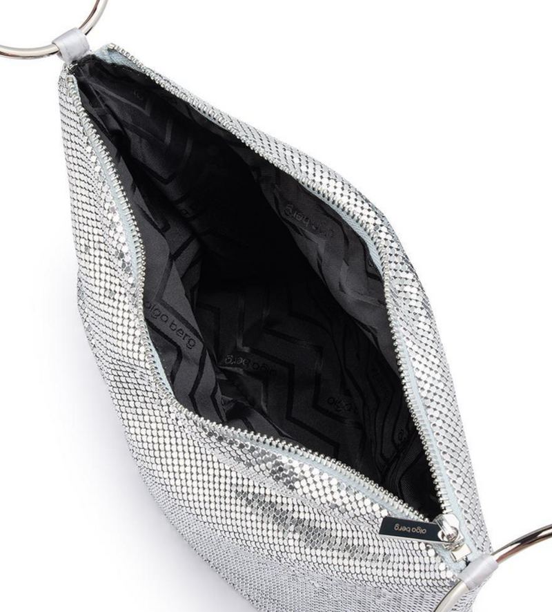 Olga Berg - Shar Mesh Bag - Silver