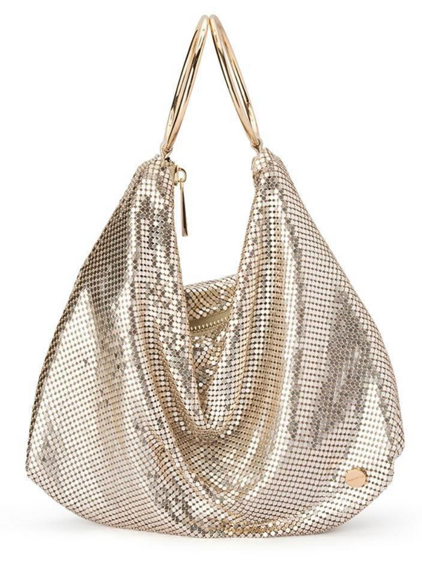 Olga Berg - Shar Mesh Bag - Gold