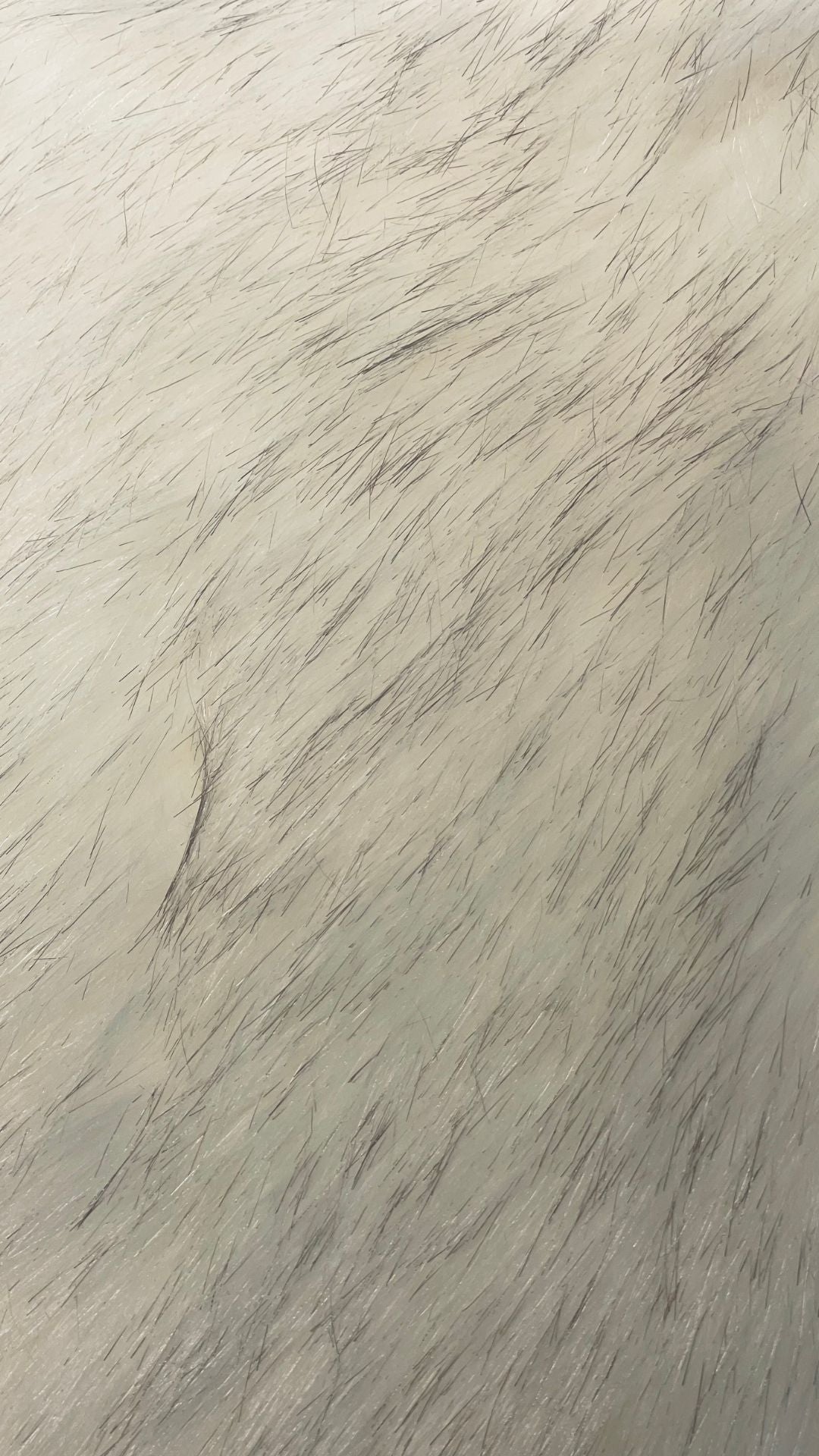Luxurious Faux Fur Shawl - White with Black Molecules