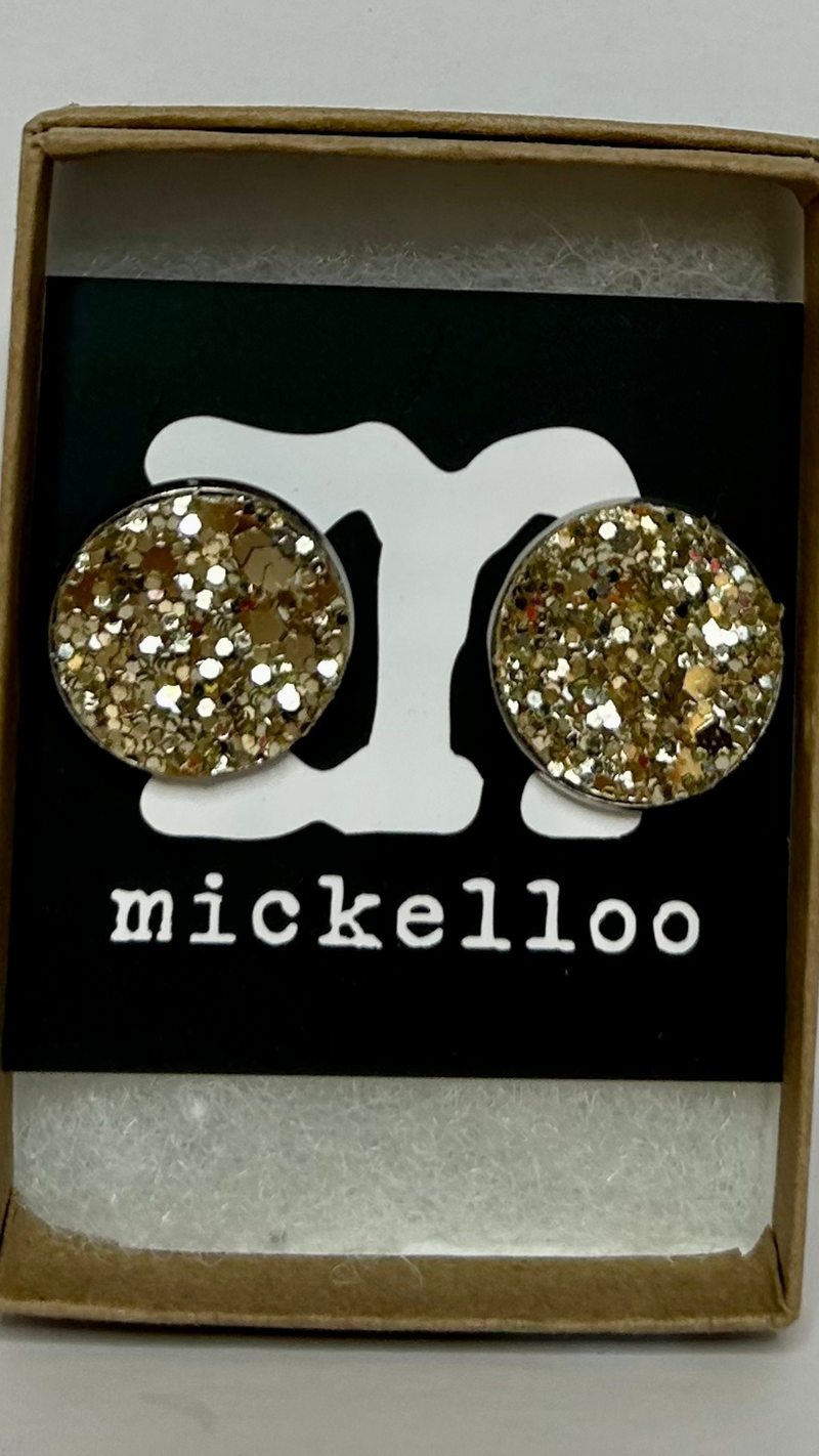 Mickelloo Medium Round Earring - Gold