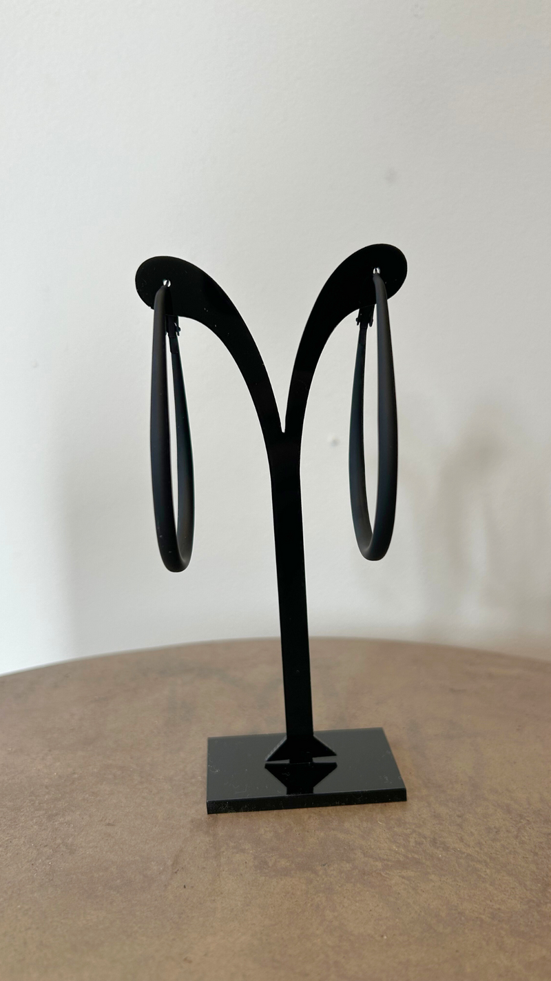 Apollo Hoop Earring - Matte Black