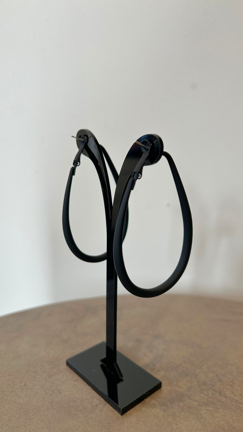 Apollo Hoop Earring - Matte Black