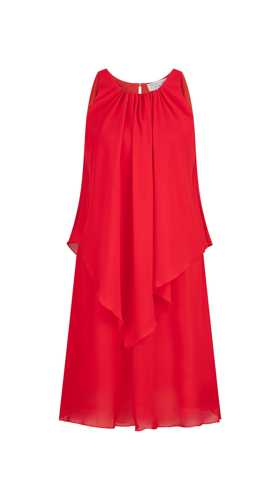 Poppy Chiffon Dress - Red