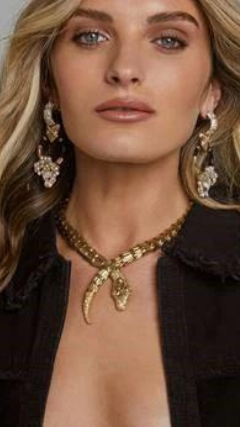 Kitte Serpent Necklace - Gold
