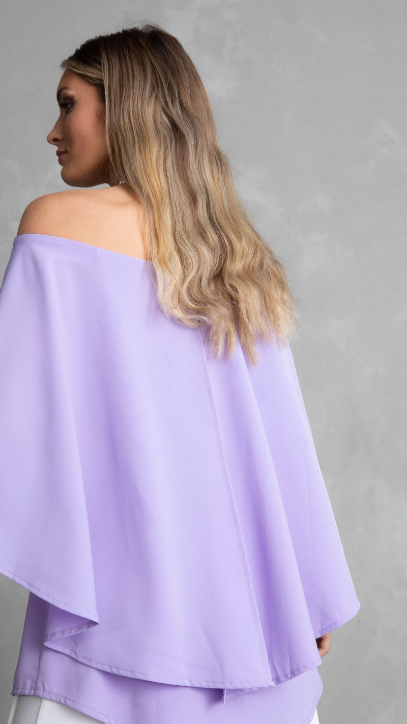 Manhattan Off The Shoulder Top - Lilac