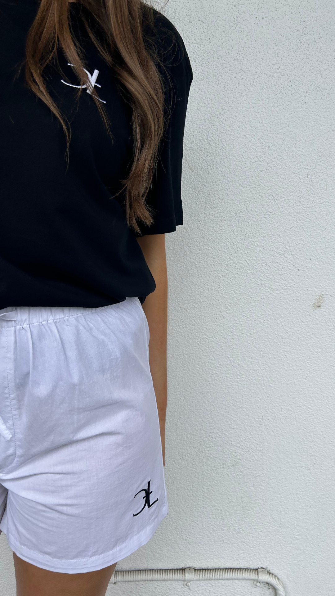 Organic Cotton CTL Logo Shorts - White