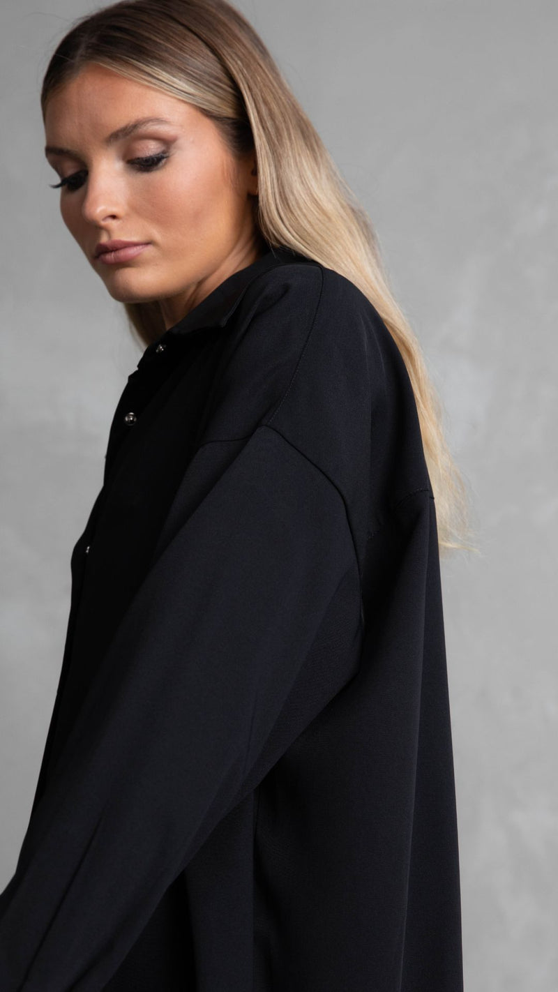 Milan Oversized Shirt - Black