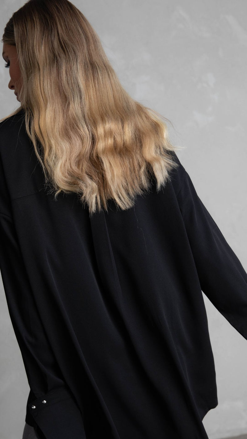 Milan Oversized Shirt - Black