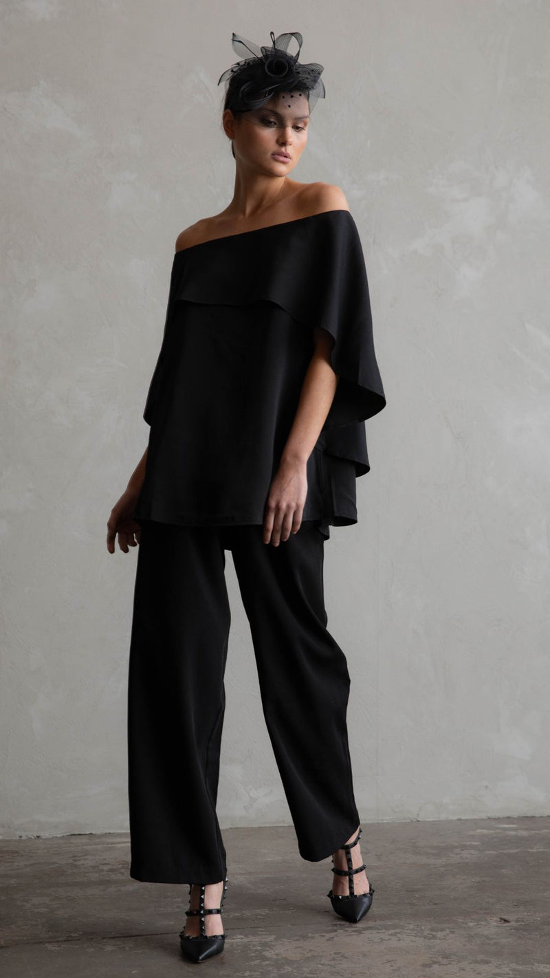Manhattan Off The Shoulder Top - Black