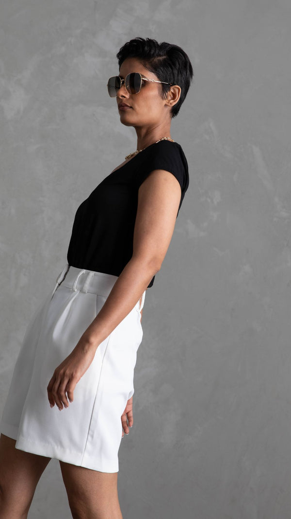 Vittoria Longline Shorts - White