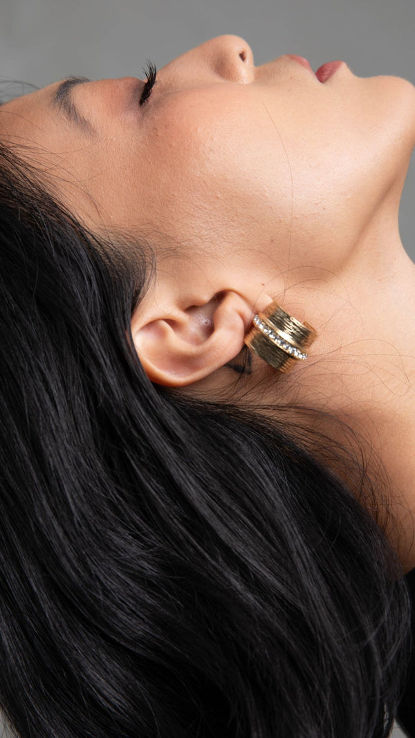 Kitte Patina Earrings - Gold