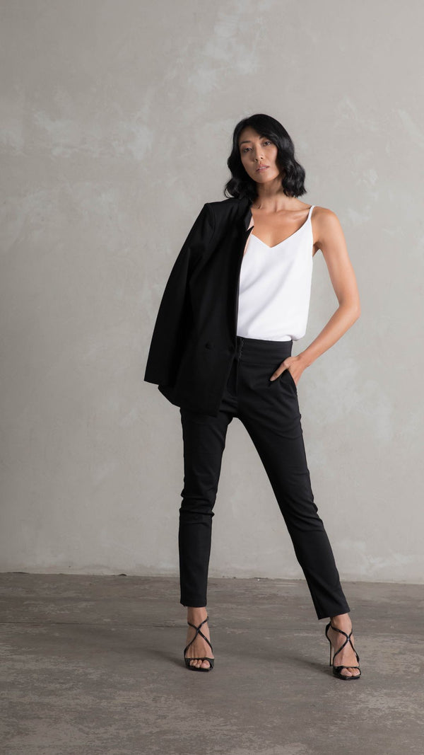 Piera Capri Pants - Black