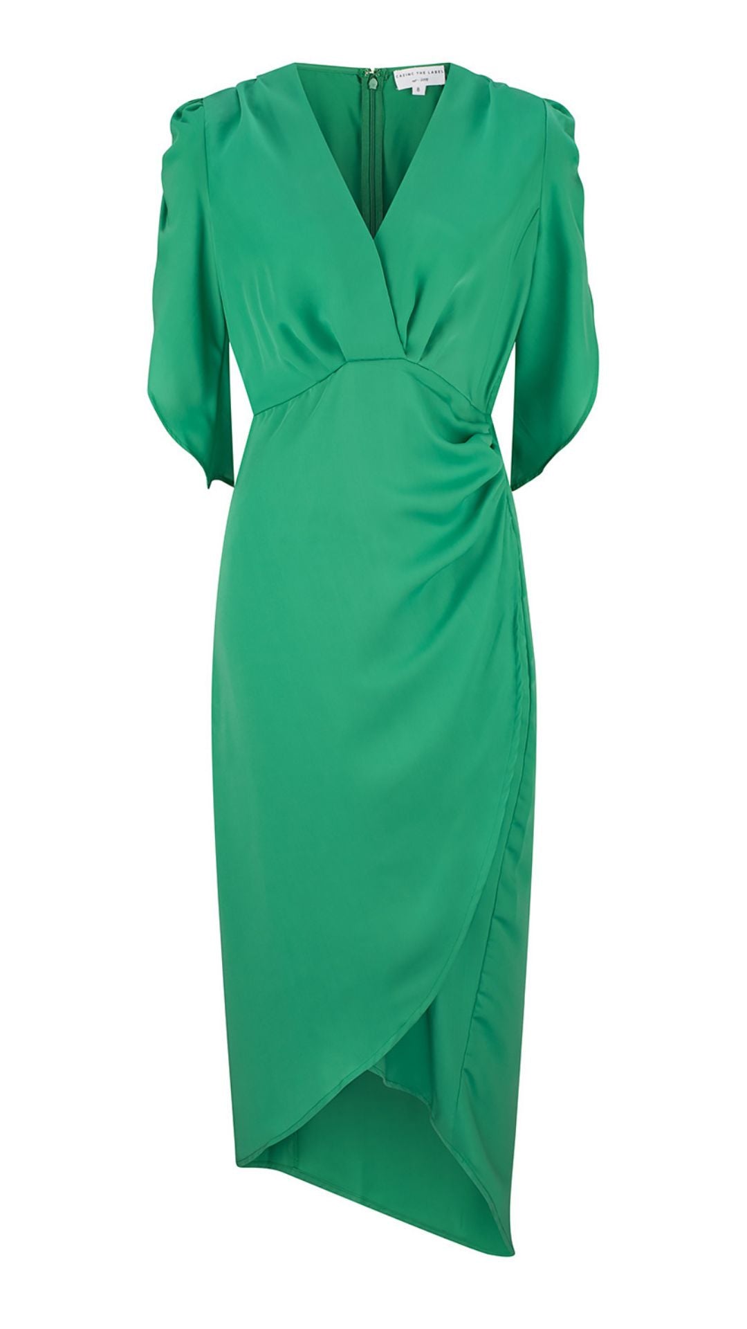 Topaz Wrap Dress - Apple Green