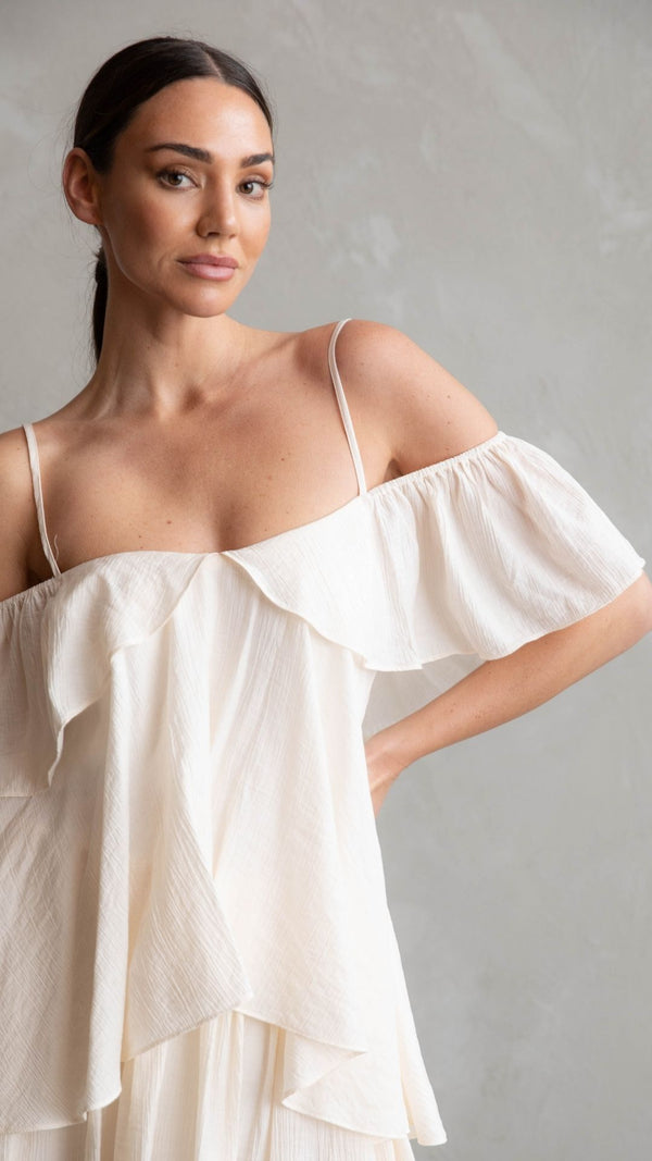 Rosie Summer Dress - Cream