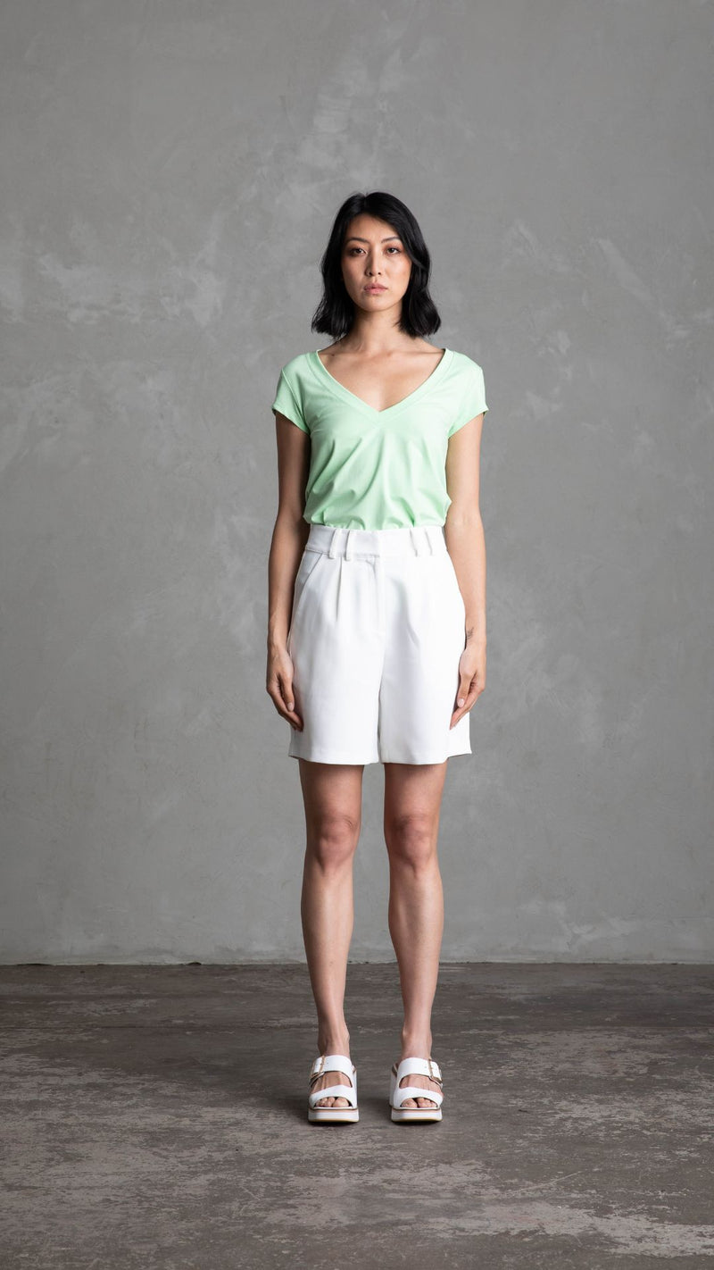 Vittoria Longline Shorts - White