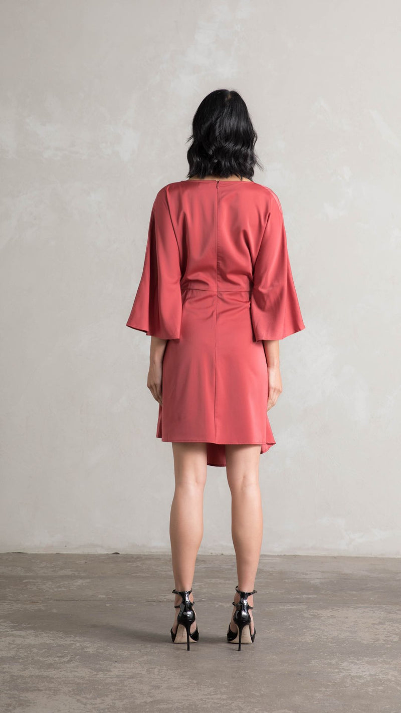 Zephyr Twist Dress - French Pink