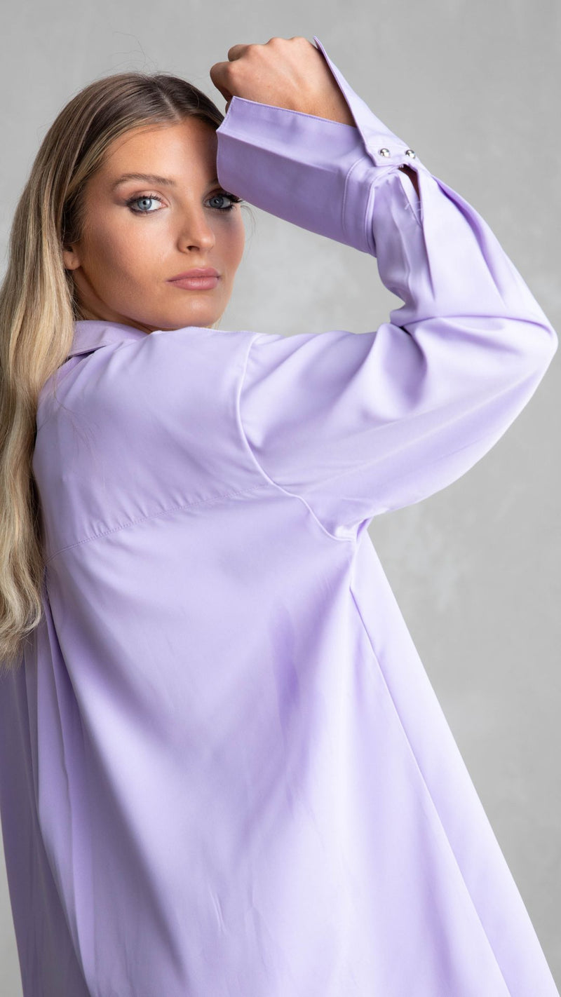 Milan Oversized Shirt - Lilac