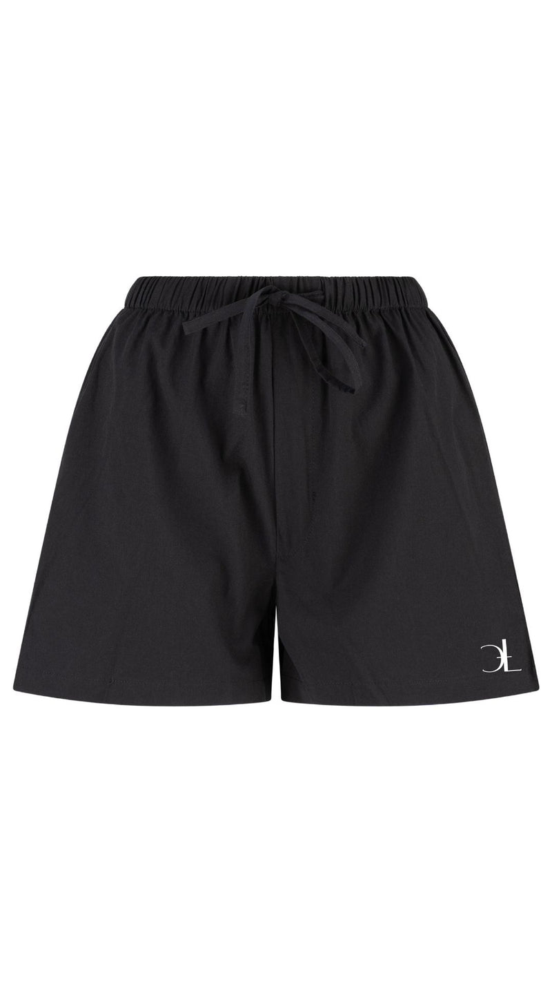 Organic Cotton CTL Logo Shorts - Black