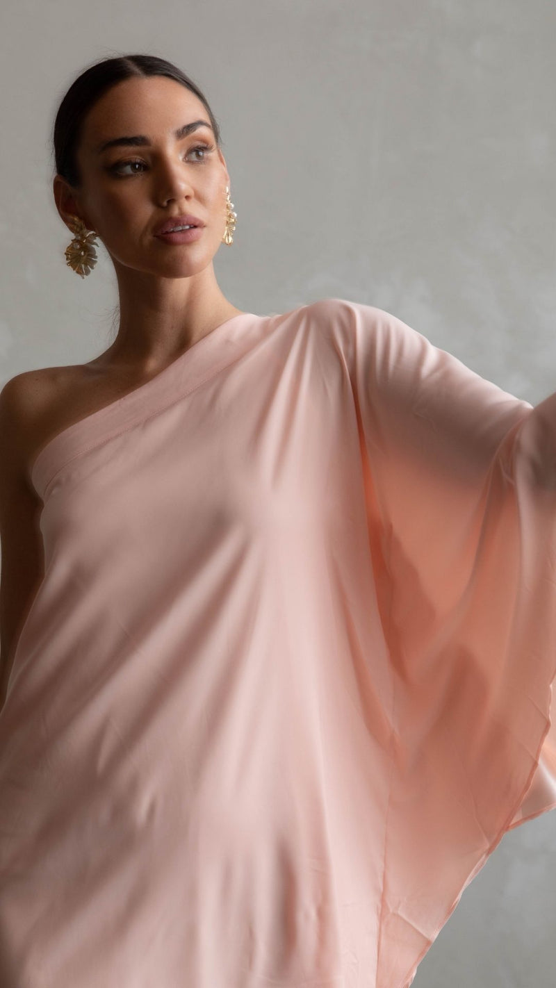 Paris Cocktail Dress - Salmon Pink