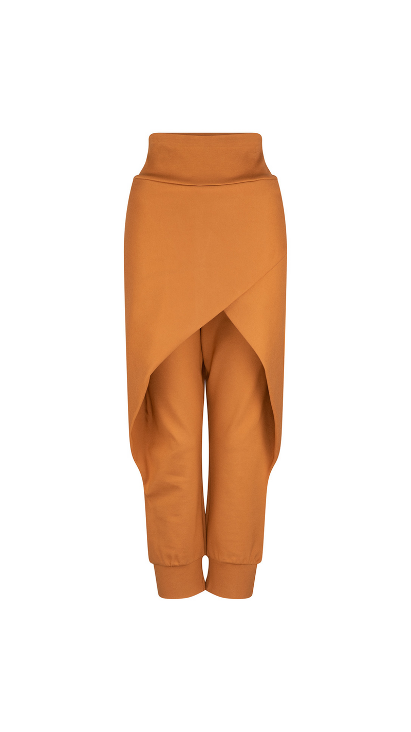 Charli Crossover Ponte Pants - Toffee Brown