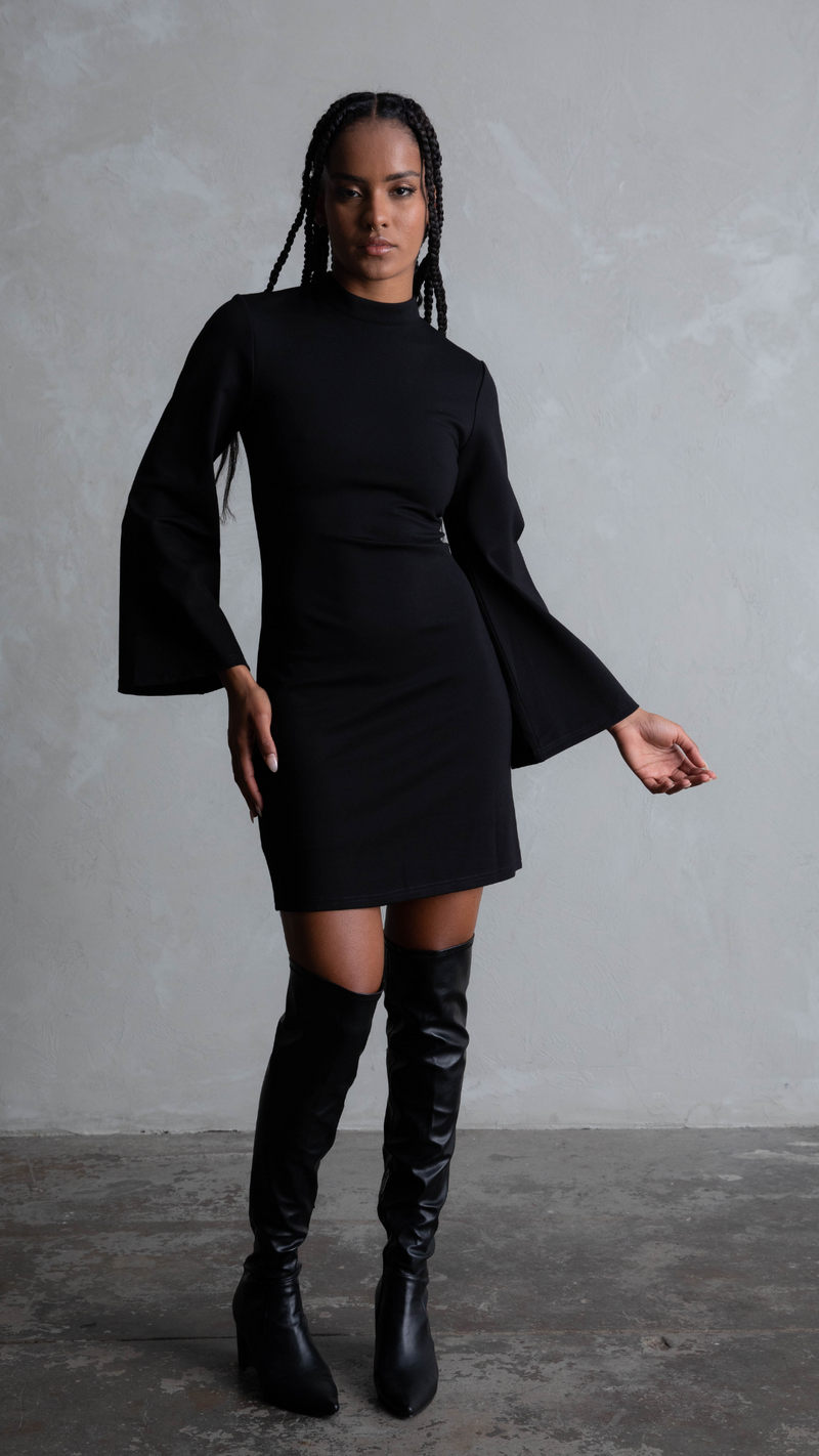 Reece Ponte Dress - Black
