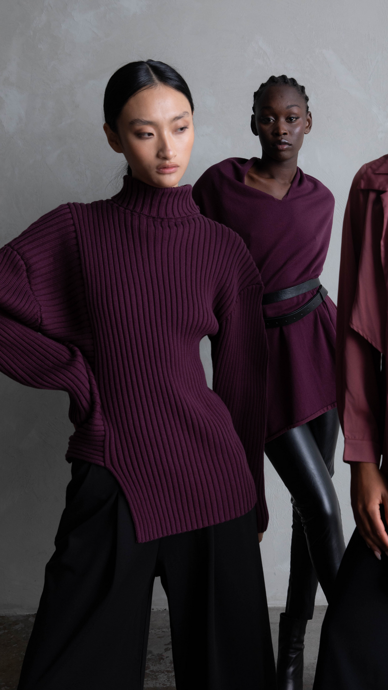 Carla Knit - Burgundy