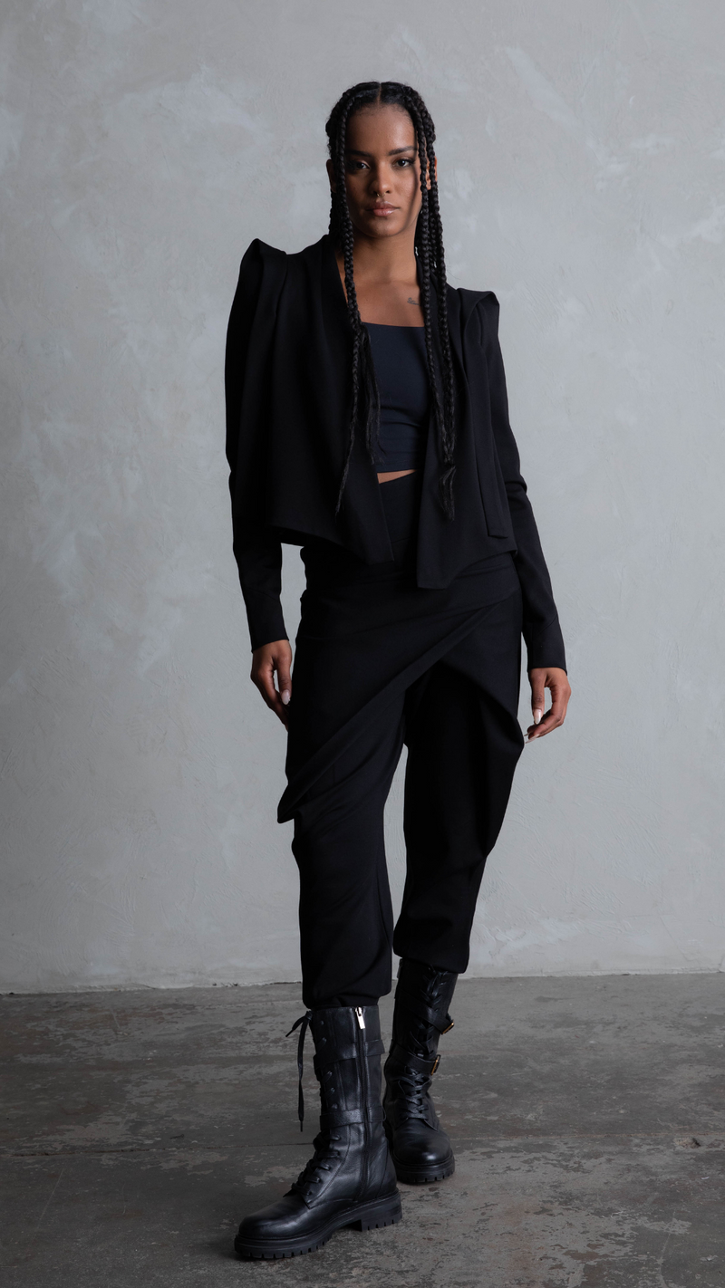Charli Crossover Ponte Pants - Black
