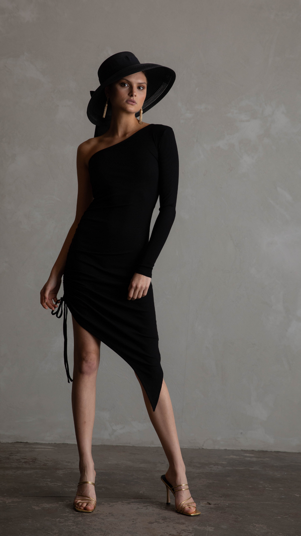 Rachel Fitted Dress - Black