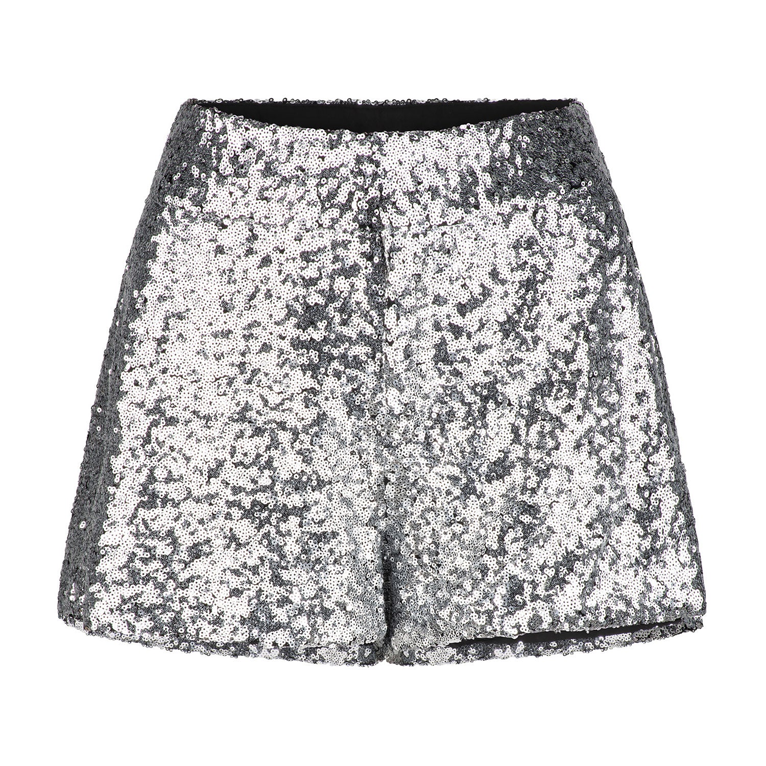 Empire Sequin Shorts - Silver