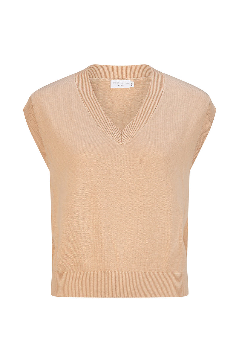 Ariel Top/Vest - Oat