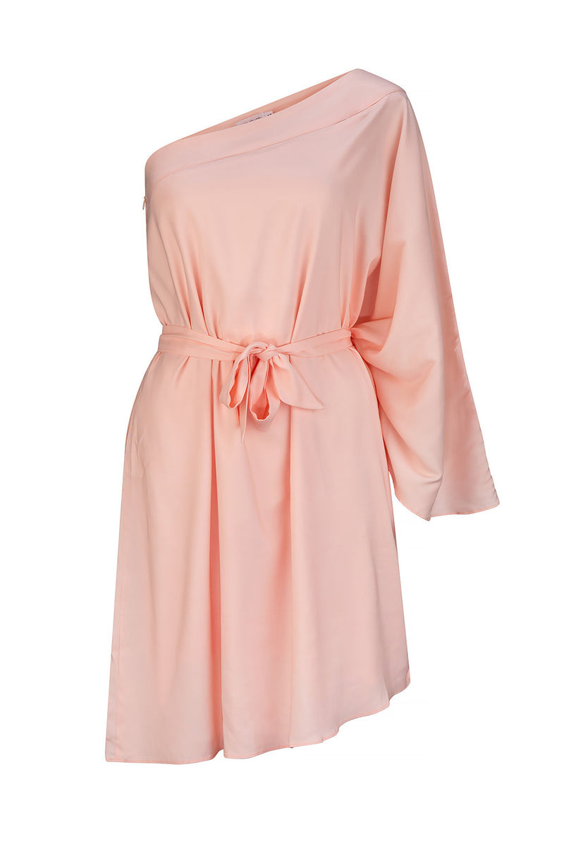 Paris Cocktail Dress - Salmon Pink