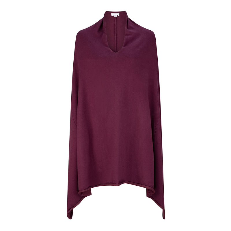 Ada Poncho - Burgundy