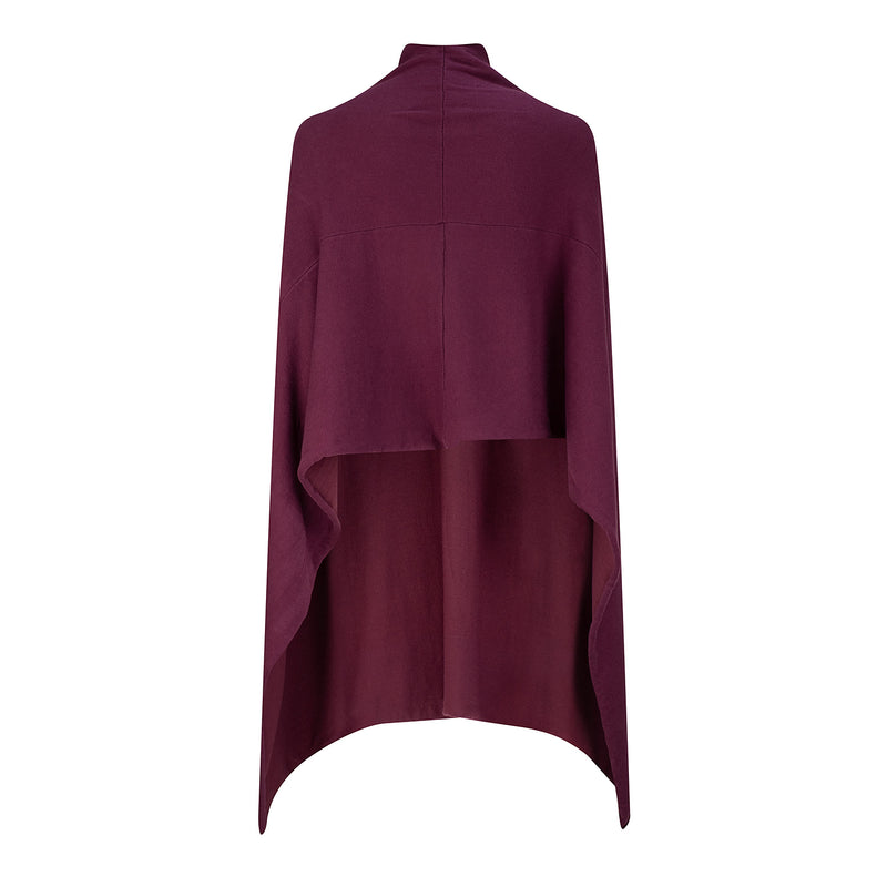 Ada Poncho - Burgundy