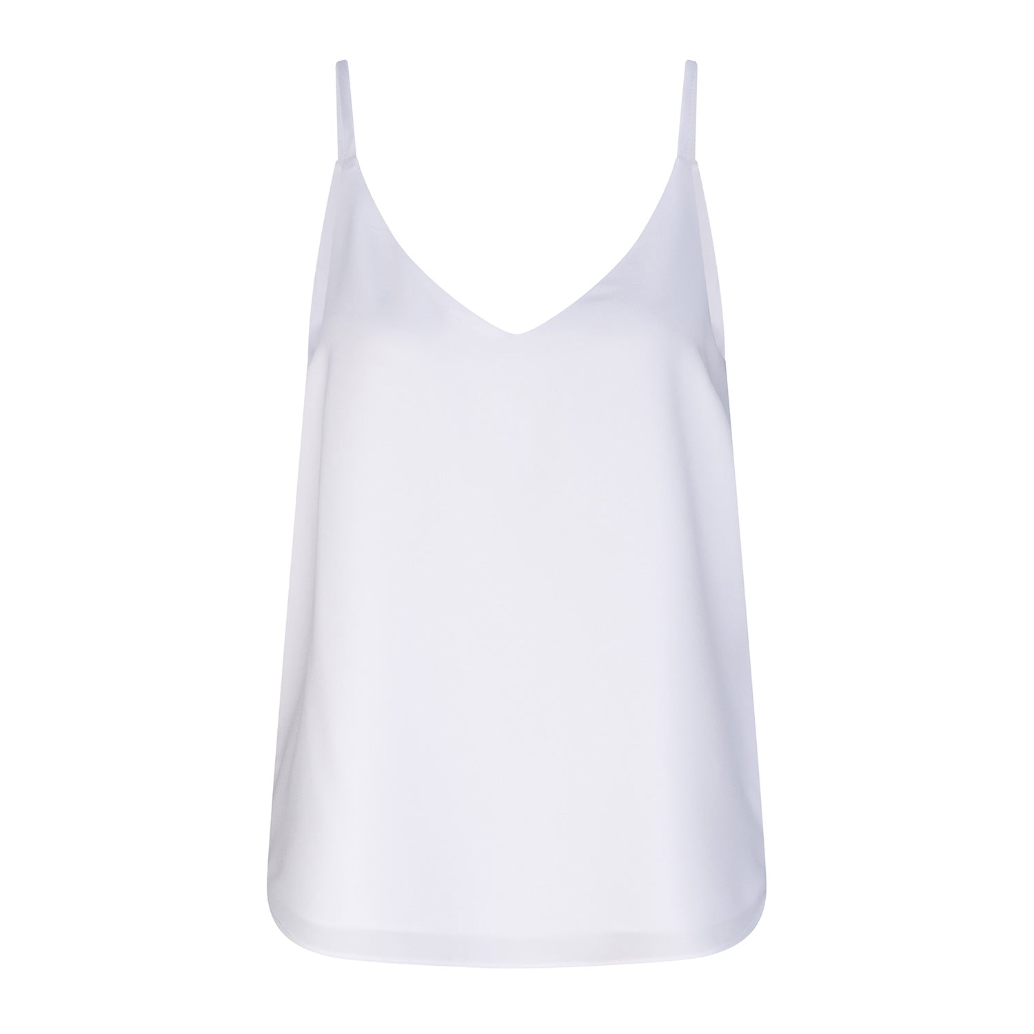 Crystal V Neck Camisole - White