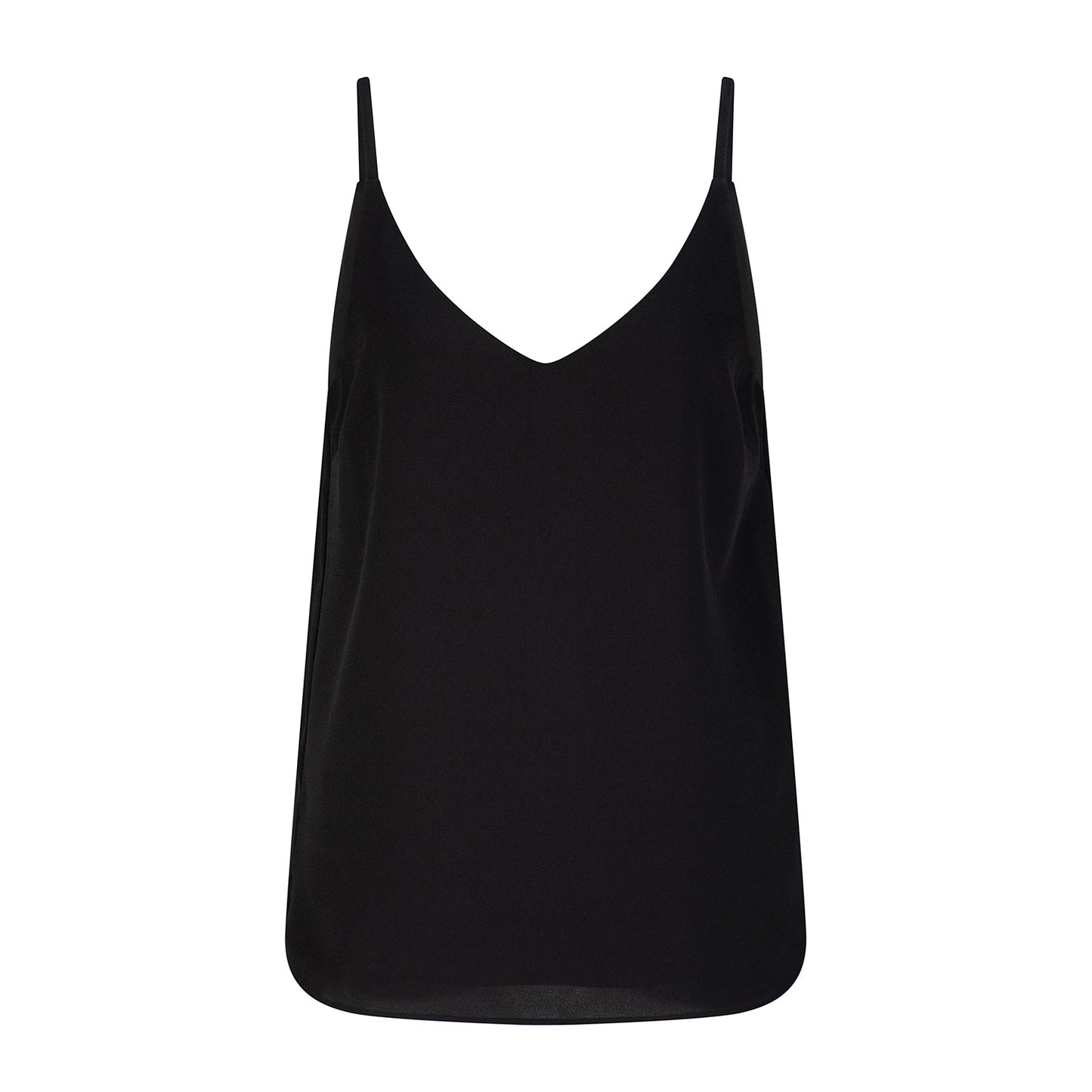 Crystal V-Neck Camisole - Black