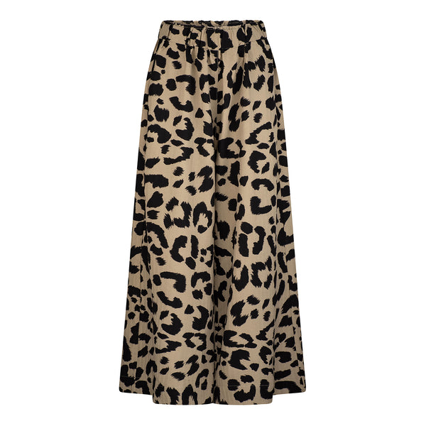 Easton Oversized Elastic Waist Pants - Army Green Print