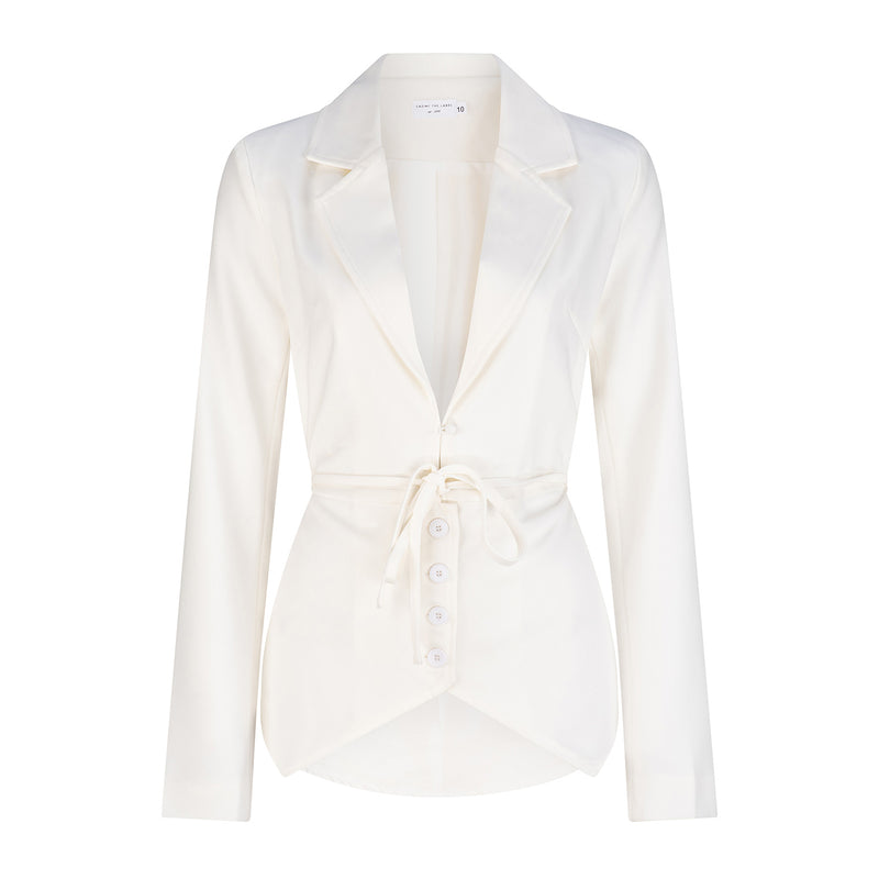 Isla Blazer/Top - White