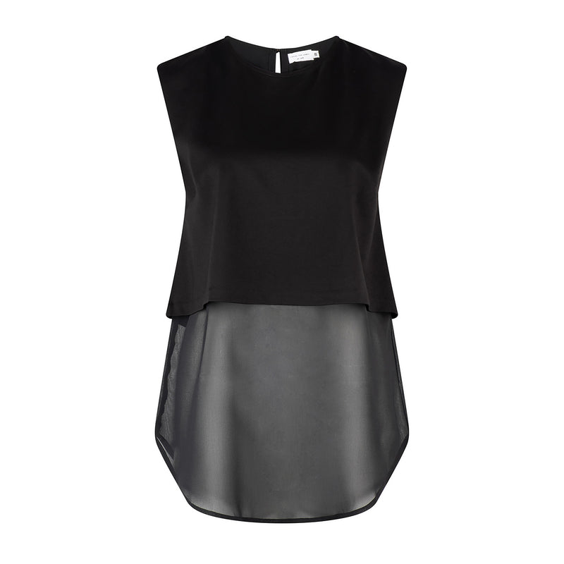 Ellie Longline Top - Black