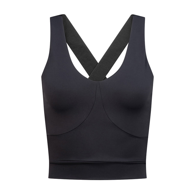 CTL Activewear Longline Top - Black