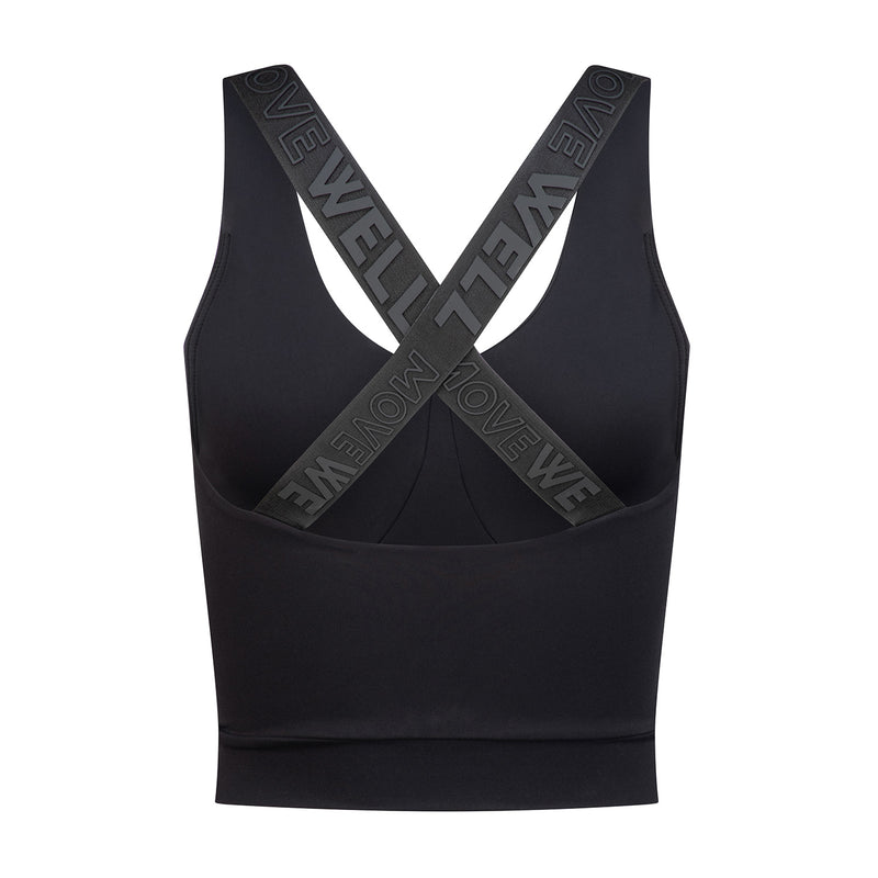 CTL Activewear Longline Top - Black