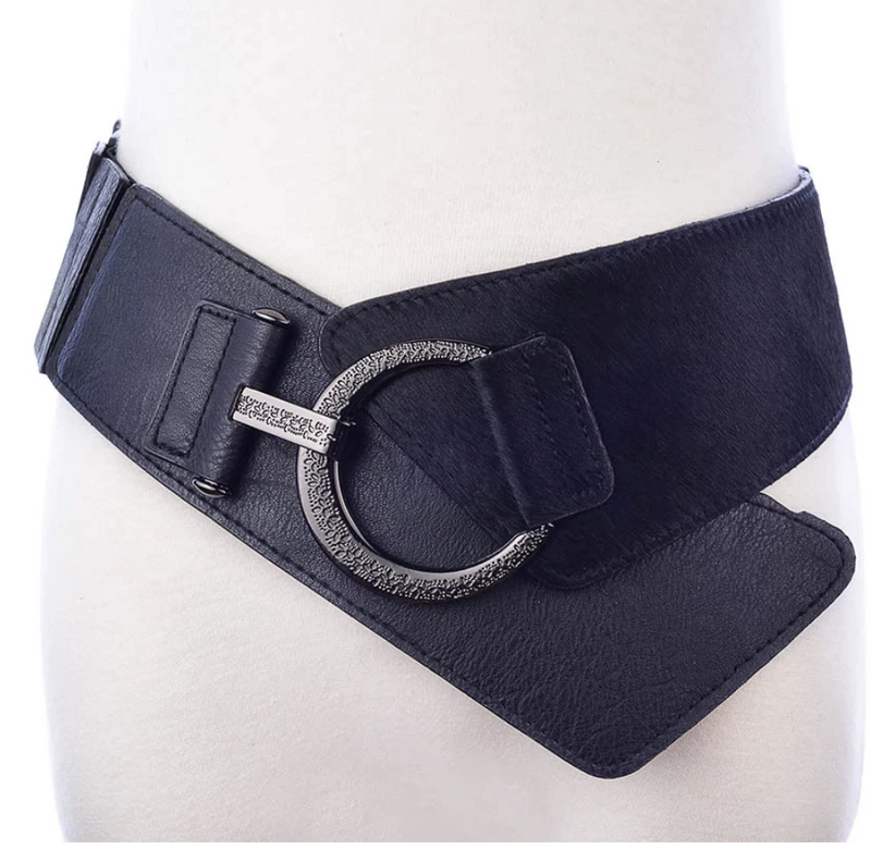 Ivy Women Elastic Belt - Black