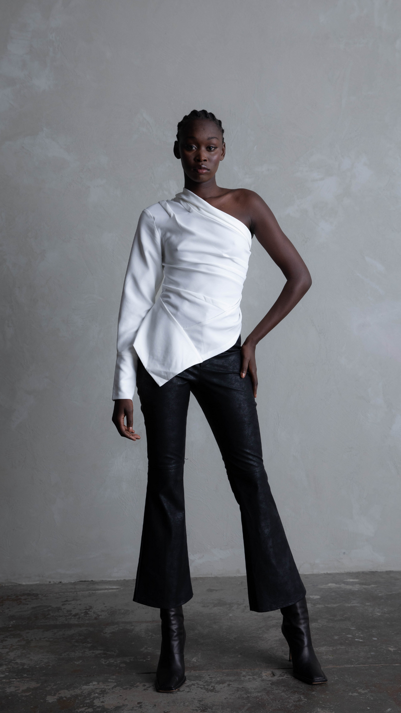 Belle Faux Leather Pants - Black